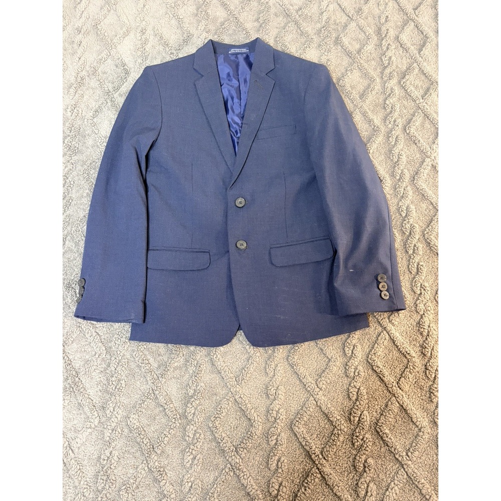 Boys Beige IZOD 3 piece Suit Jacket Size 16 And Pants Size 16